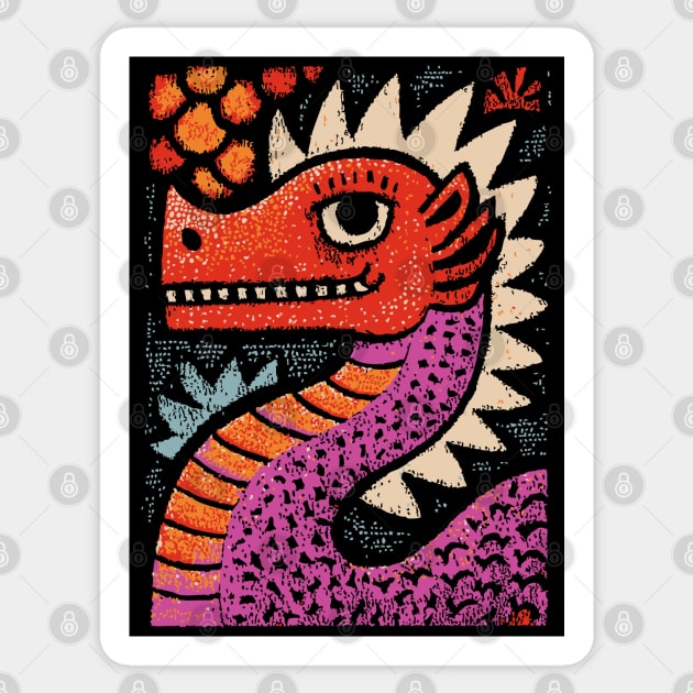 Whimsical Red Dragon | Friendly Mythical Beast Sticker by TuncGK